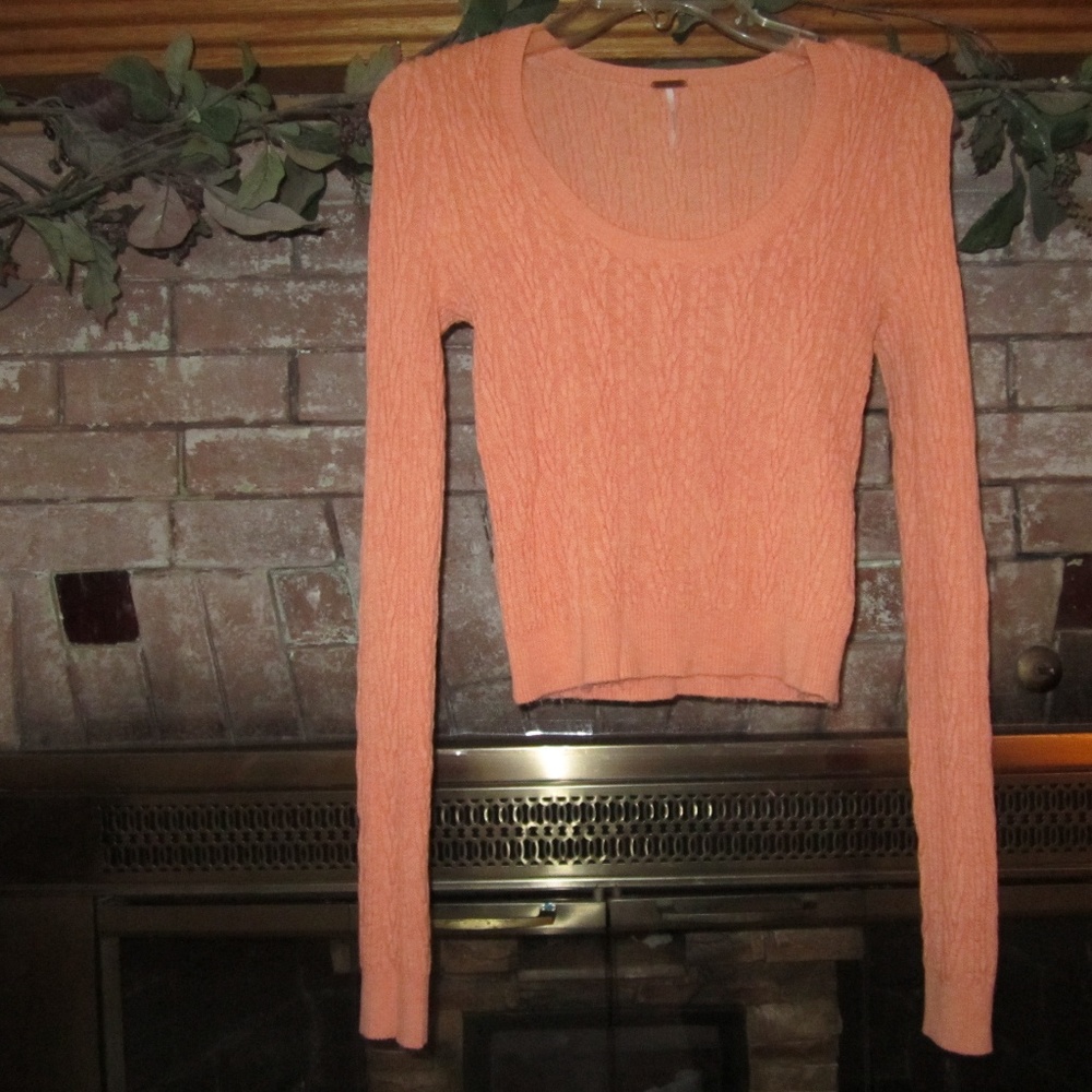 Free People cable knit design sweater - Picture 1 of 5